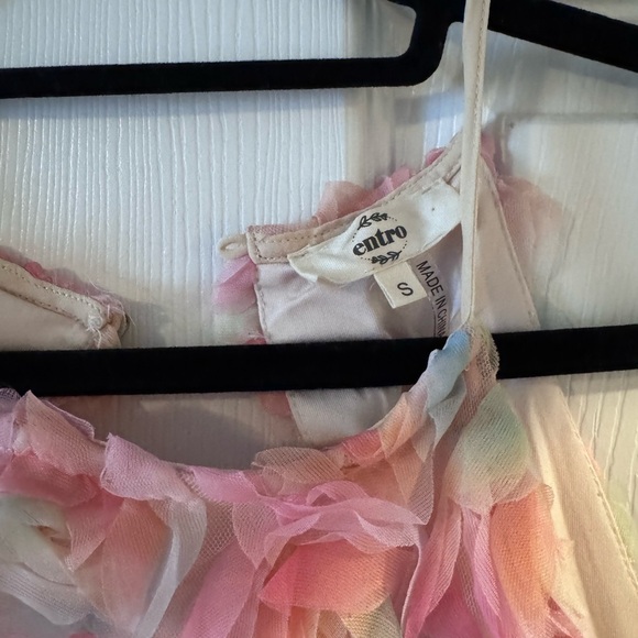 Entro Pastel Multicolor Ruffled Dress - Picture 2 of 3